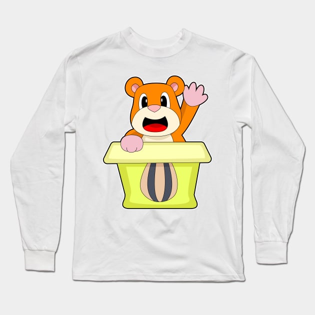 Hamster Seed Box Long Sleeve T-Shirt by Markus Schnabel